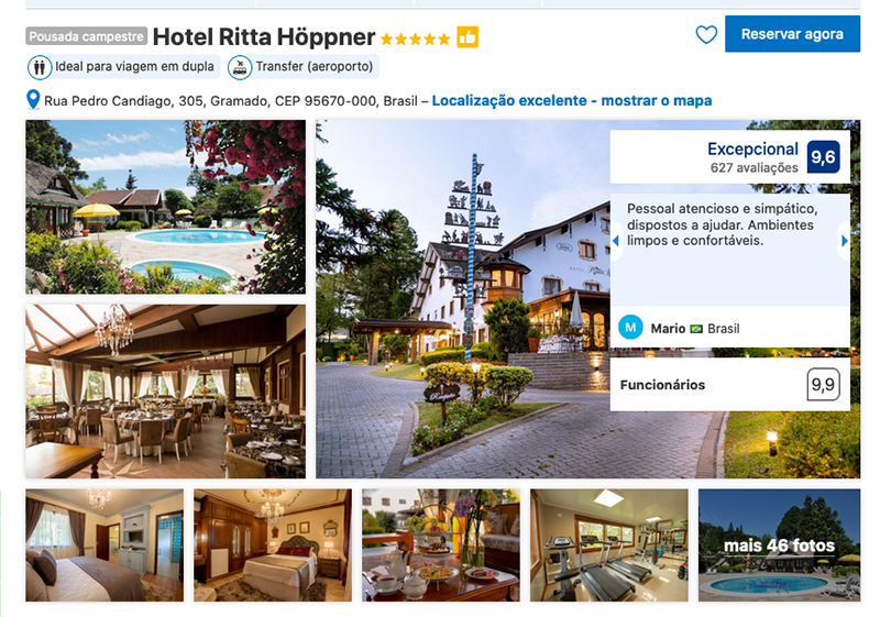 Hotel Ritta Höppner em Gramado