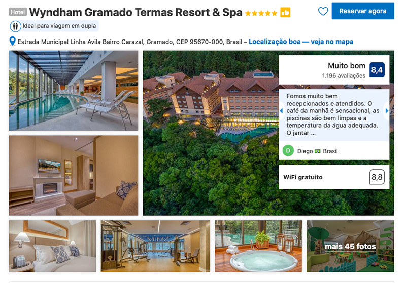 Wyndham Termas Resort & Spa em Gramado